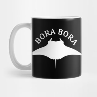 Swimming With Manta Ray In Bora Bora Mug